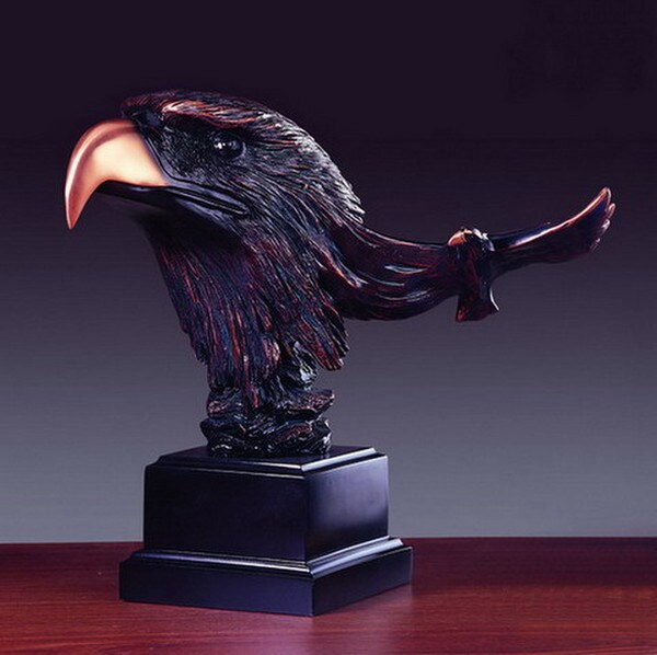 Eagle Head Bust Sculpture Nature Portrait Bust Artwork Wildlife Art
